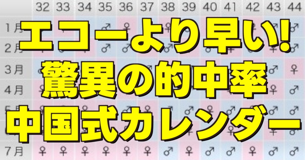 中国式カレンダーの画像